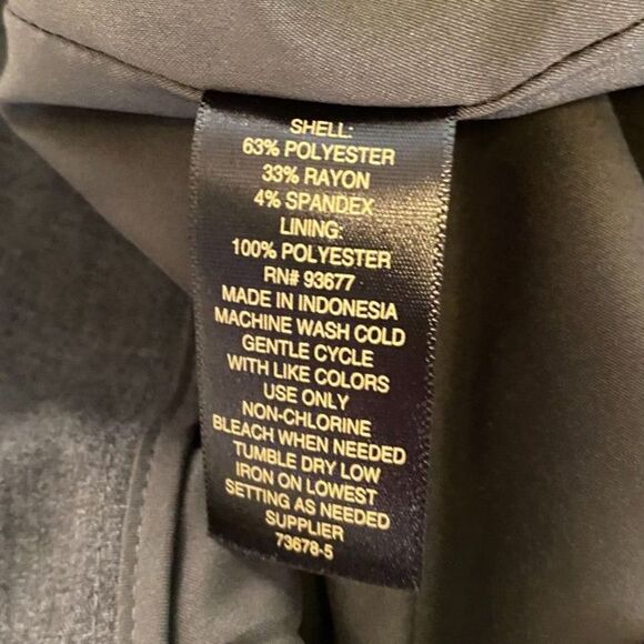 NWT Worthington Gray Knee Length Pencell Skirt Women Size 18 - Picture 5 of 5